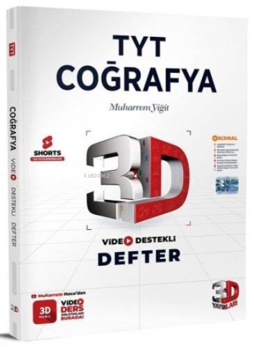 3D Yayınları TYT Coğrafya Video Destekli Defter - 1