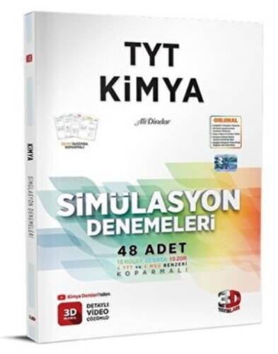 3D Yayınları TYT Kimya Simülasyon 48 Deneme - 1