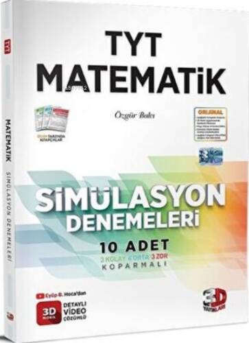 3D Yayınları TYT Matematik Simülasyon 10 Deneme - 1