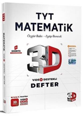 3D Yayınları TYT Matematik Video Destekli Defter - 1