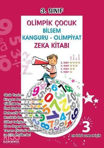 3.Sınıf Olimpik Çocuk Bilsem Kanguru-Olimpiyat Zeka Kitabı; Tamamı Çözümlü - 1