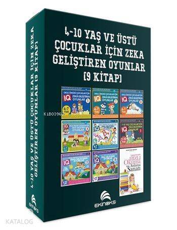 4-10 Yaş ve Üstü Çocuklar İçin IQ Zeka Geliştiren Oyunlar (9 Kitap) - 1