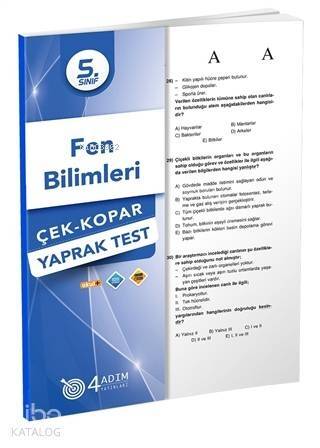 4 Adım - 5. Sınıf Fen Bilimleri Yaprak Test - 1