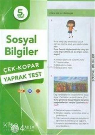 4 Adım - 5. Sınıf Sosyal Bilgiler Yaprak Test - 1