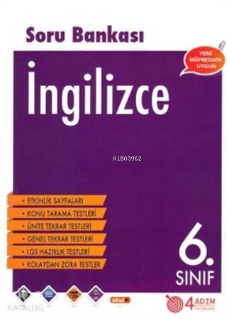 4 Adım - 6. Sınıf İngilizce Soru Bankası - 1