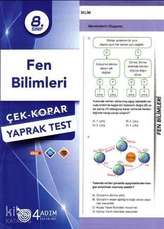 4 Adım - 8. Sınıf Fen Bilimleri Yaprak Test - 1