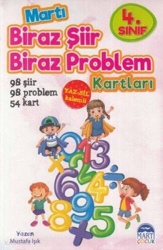 4. Sınıf Biraz Şiir Biraz Problem Kartları - Yaz Sil Kalemli - 1