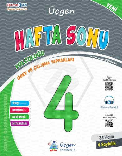 4. Sınıf Hafta Sonu - Ödev Ve Çalışma Yaprakları 36 Hafta - 2024 - 1