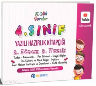 4. Sınıf Yazılı Hazırlık Kitapçığı 2. Dönem 2. Yazılı;Çek Kopart - 1