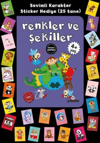 4 Yaş Renkler Ve Şekiller Stickerli - 1