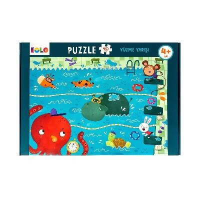 40 Parça Yer Puzzle – Yüzme Yarışı - 1