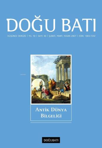 40. Sayı Antik Dünya Bilgeliği - 1