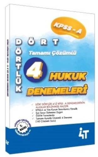 4T Kpss A Dört Dörtlük 4Lü Hukuk Denemeleri - 1