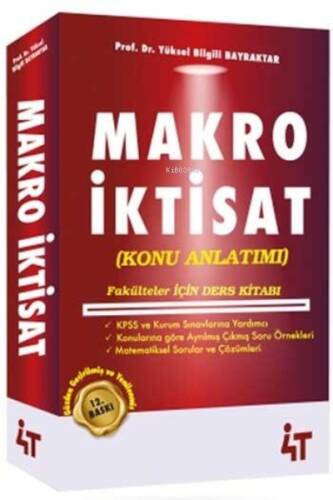 4T Makro İktisat Konu Anlatımı - 1