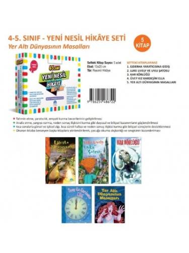 4.ve 5. Sınıf Yeni Nesil Hikaye Seti - Yeraltı Dünyasının Masalları - 1