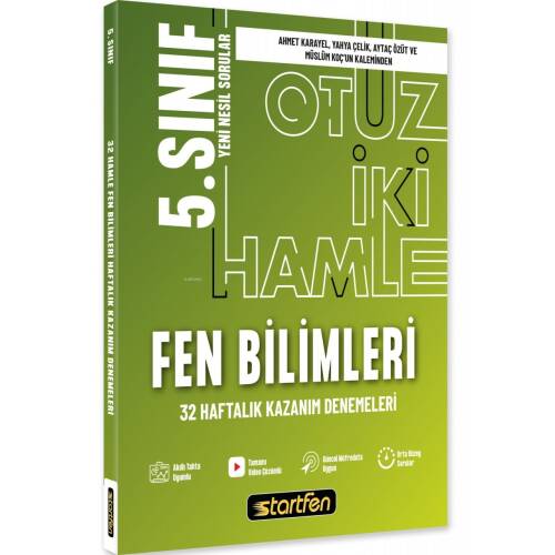 5. Sınıf Fen Bilimleri 32 Deneme Haftalık Kazanım Denemeleri - 1