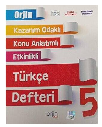 5. Sınıf Kazanım Odaklı - Konu Anlatımlı - Etkinlikli Türkçe Defteri - 1