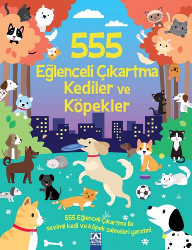 555 Eğlenceli Çıkartma Kediler ve Köpekler - 1