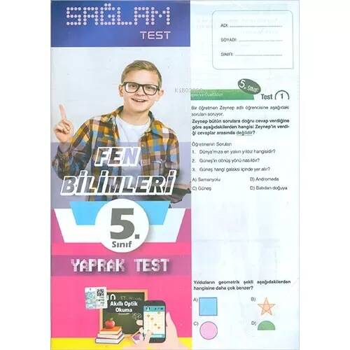 5.Sınıf Fen Bilimleri Sağlam Yaprak Test - 1