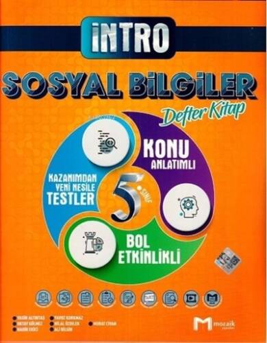 5.Sınıf Mozaik İntro Defter Sosyal Bilgiler - 2022 - 1