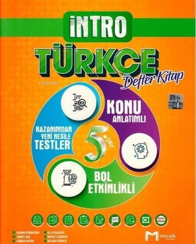 5.Sınıf Mozaik İntro Defter Türkçe - 2022 - 1