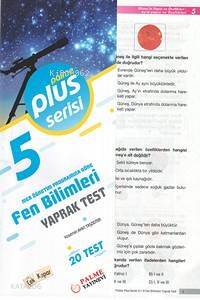 5.Sınıf Plus Serisi Fen Bilimleri Yaprak Test - 1