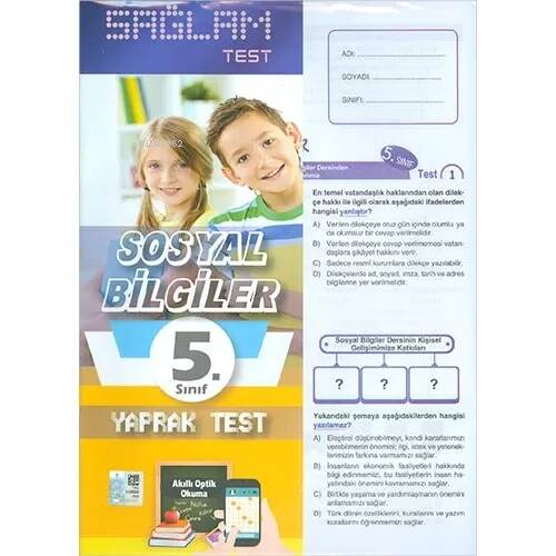 5.Sınıf Sosyal Bilgiler Sağlam Yaprak Test - 1