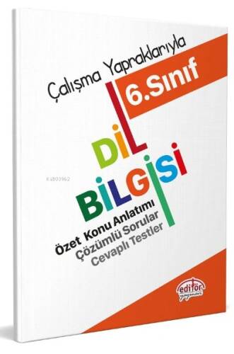 6. Sınıf Çalışma Yapraklarıyla Dil Bilgisi - 1