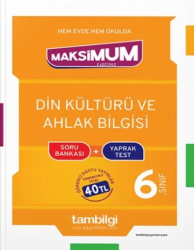 6. Sınıf Din Kültürü Ve Ahlak Bilgisi Soru Bankası + Yaprak Test Tambilgi Yayınları - 1