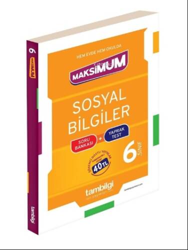 6. Sınıf Sosyal Bilgiler Soru Bankası + Yaprak Test Tambilgi Yayınları - 1