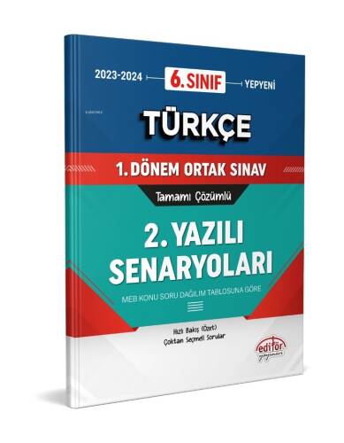 6. Sınıf Türkçe 1. Dönem Ortak Sınavı 2. Yazılı Senaryoları Tamamı Çözümlü - 1