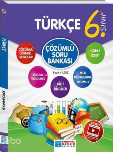 6. Sınıf Türkçe Video Çözümlü Soru Bankası Evrensel İletişim Yayınları - 1