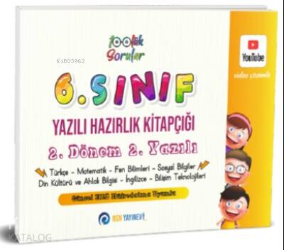 6. Sınıf Yazılı Hazırlık Kitapçığı 2. Dönem 2. Yazılı - 1