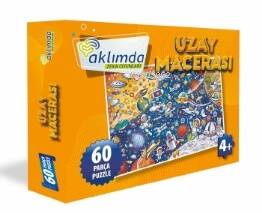 60 Parça Puzzle Uzay Macerası - 1