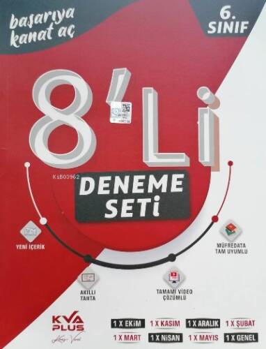 6.Sınıf 8'li Deneme Seti Kırmızı Seri - 1