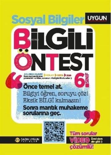 6.Sınıf Bilgili Ön Test Sosyal Bilgiler - 1