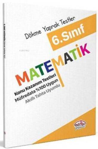 6.Sınıf Matematik Dökme Yaprak Test - 1