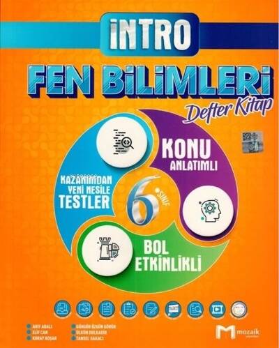 6.Sınıf Mozaik İntro Defter Fen Bilimleri - 2022 - 1