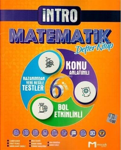 6.Sınıf Mozaik İntro Defter Matematik - 2022 - 1