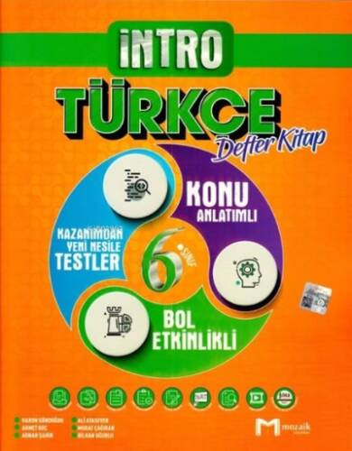 6.Sınıf Mozaik İntro Defter Türkçe - 2022 - 1