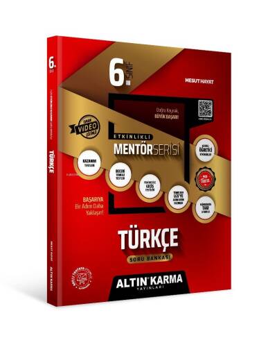 6.Sınıf Türkçe Altın Etkinlikli Kazanım Soru Bankası - Mentör Serisi - 1