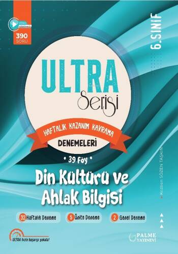 6.Sınıf Ultra Serisi Din Kültürü ve Ahlak Bilgisi Denemeleri 39 Föy - 1