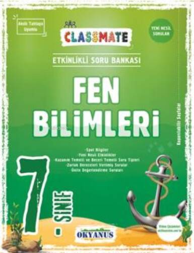 7. Sınıf Classmate Fen Bilimleri Soru Bankası - 1