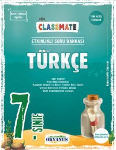 7. Sınıf Classmate Türkçe Soru Bankası - 1