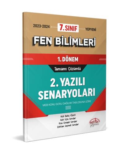 7. Sınıf Fen Bilimleri 1. Dönem Ortak Sınavı 2. Yazılı Senaryoları Tamamı Çözümlü - 1