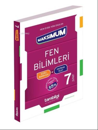 7. Sınıf Fen Bilimleri Soru Bankası + Yaprak Test Tambilgi Yayınları - 1