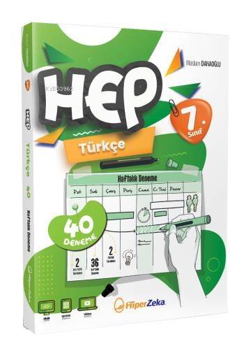 7. Sınıf HEP Türkçe Haftalık Deneme Föyleri - 1