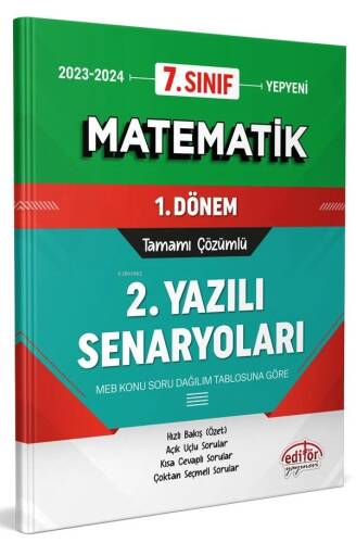 7. Sınıf Matematik 1. Dönem Tamamı Çözümlü 2. Yazılı Senaryoları - 1