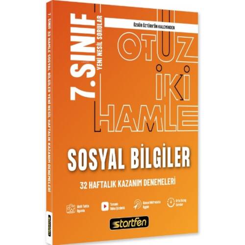 7. Sınıf Sosyal Bilgiler 32 Deneme Haftalık Kazanım Denemeleri - 1