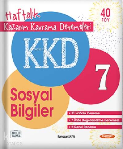 7. Sınıf Sosyal Bilgiler KKD Haftalık Kazanım Kavrama Denemeleri - 1